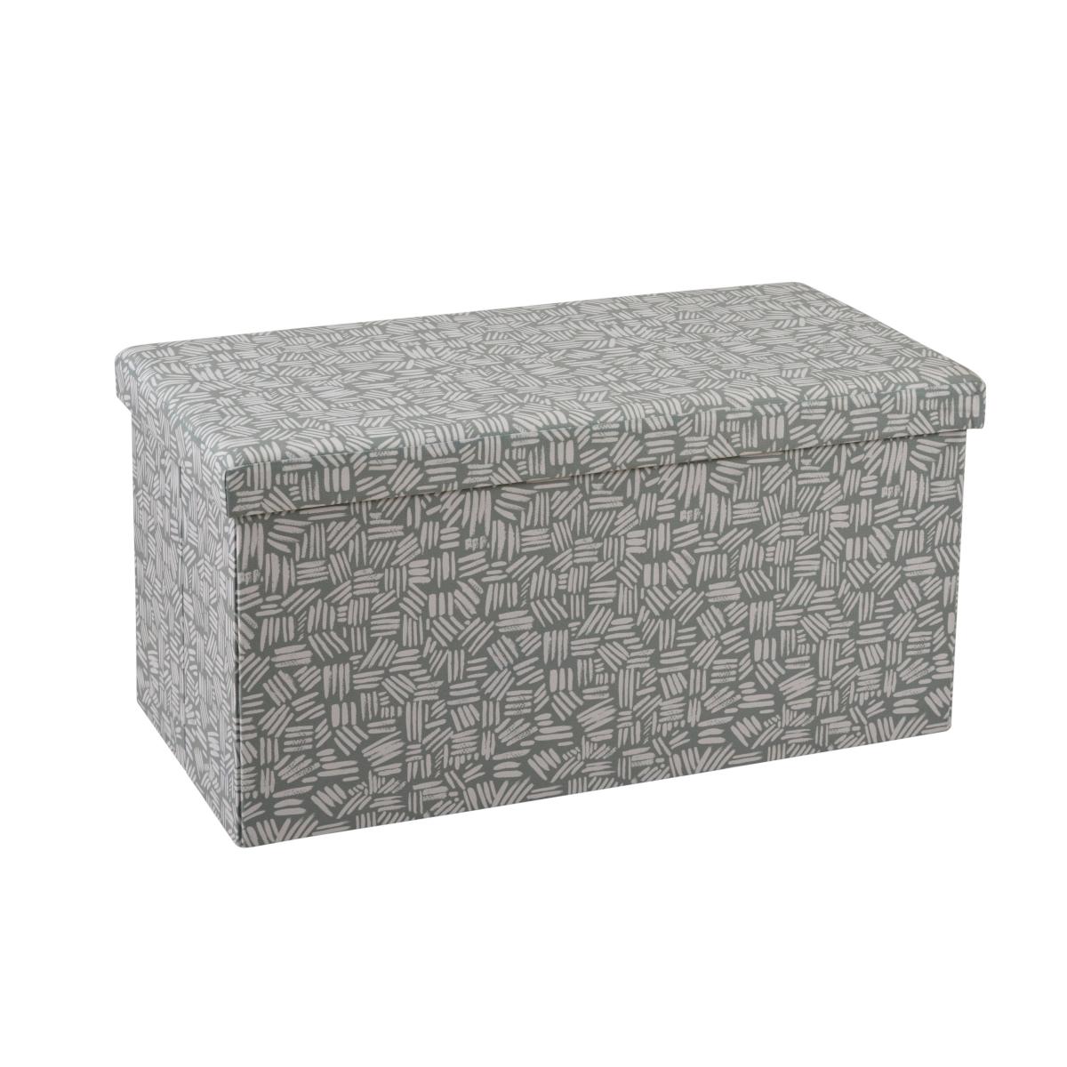 Foldable Storage Ottoman Sage (Green) – image 3