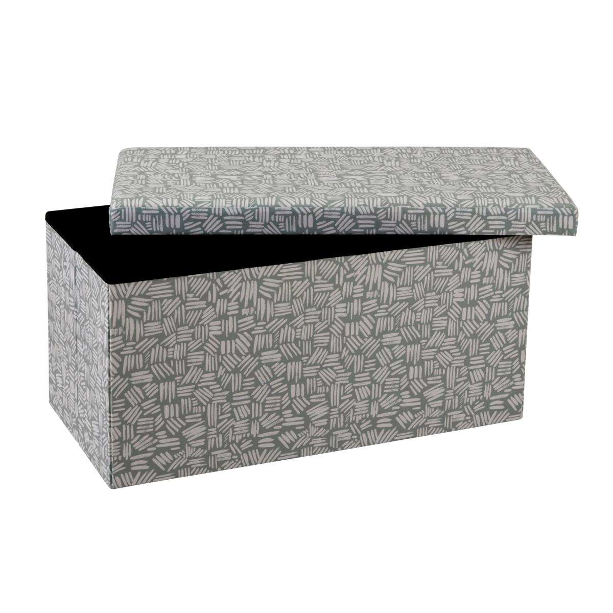 Foldable Storage Ottoman Sage (Green) – image 4