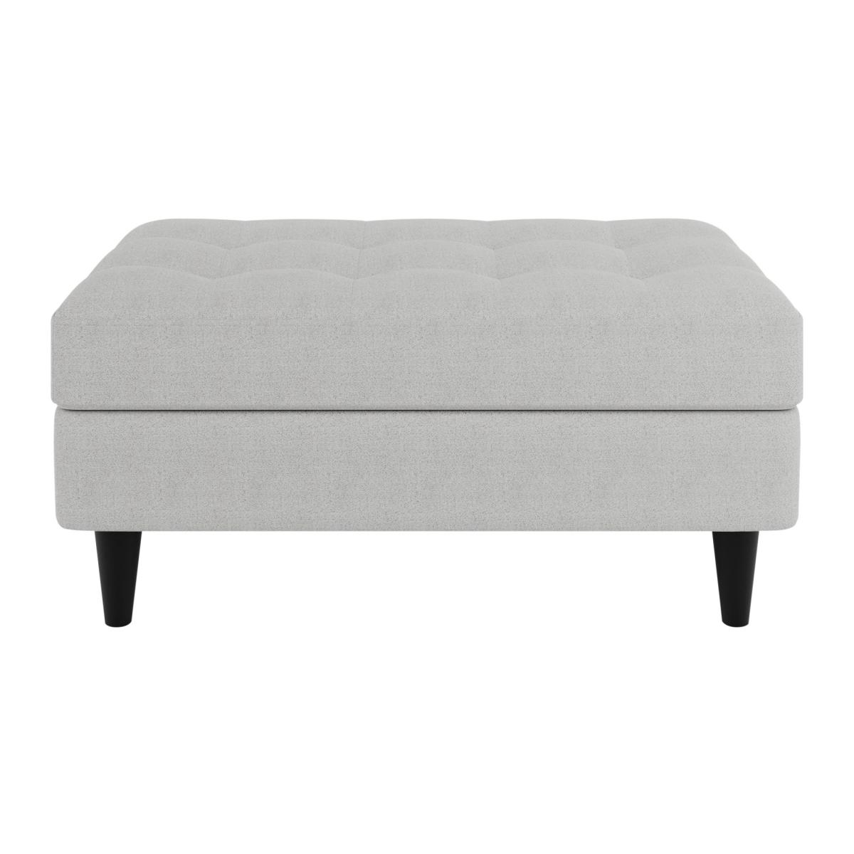 Zoe Boucle Storage Footstool Light Grey – image 3