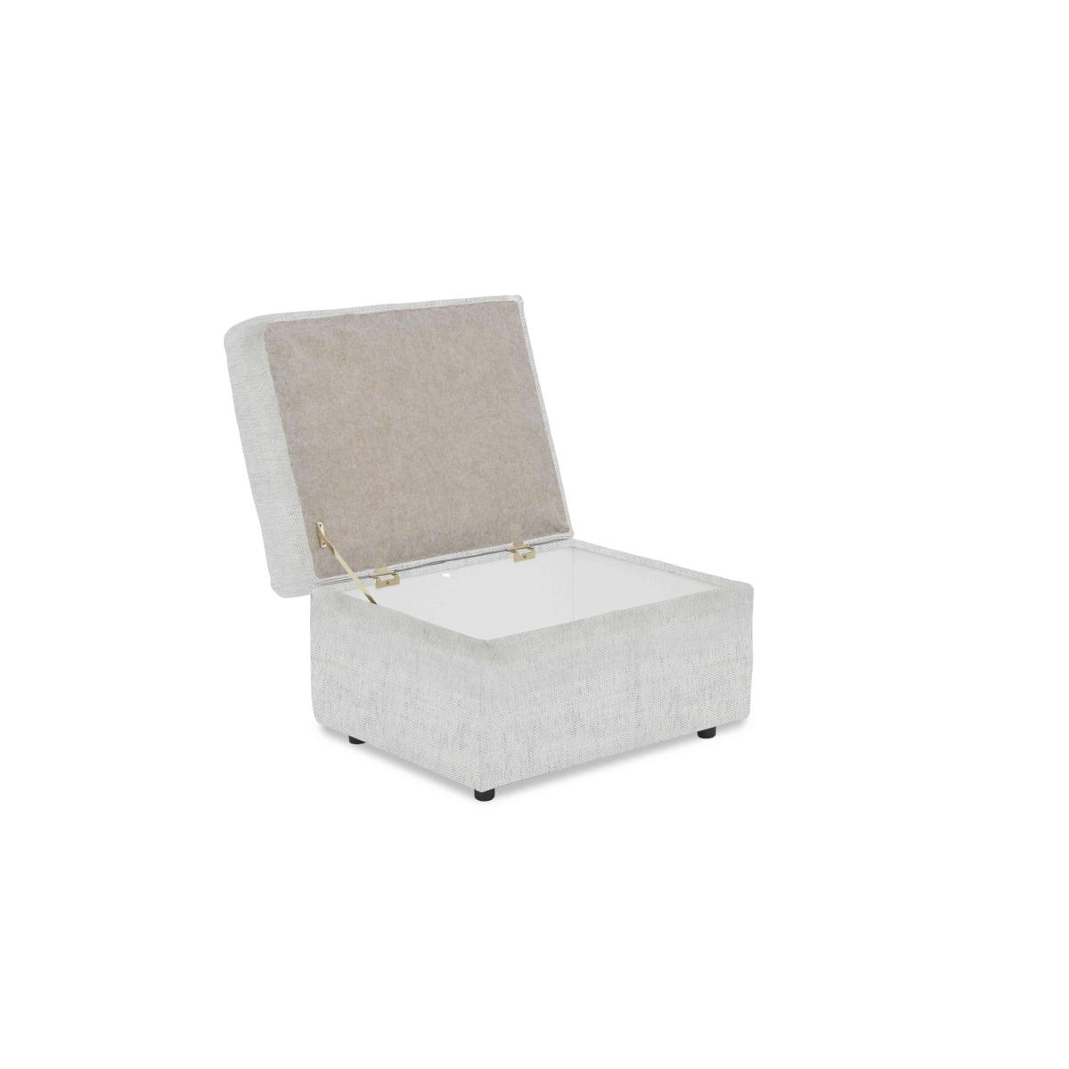 Iris Fabric Storage Footstool - Elara Forest – image 3