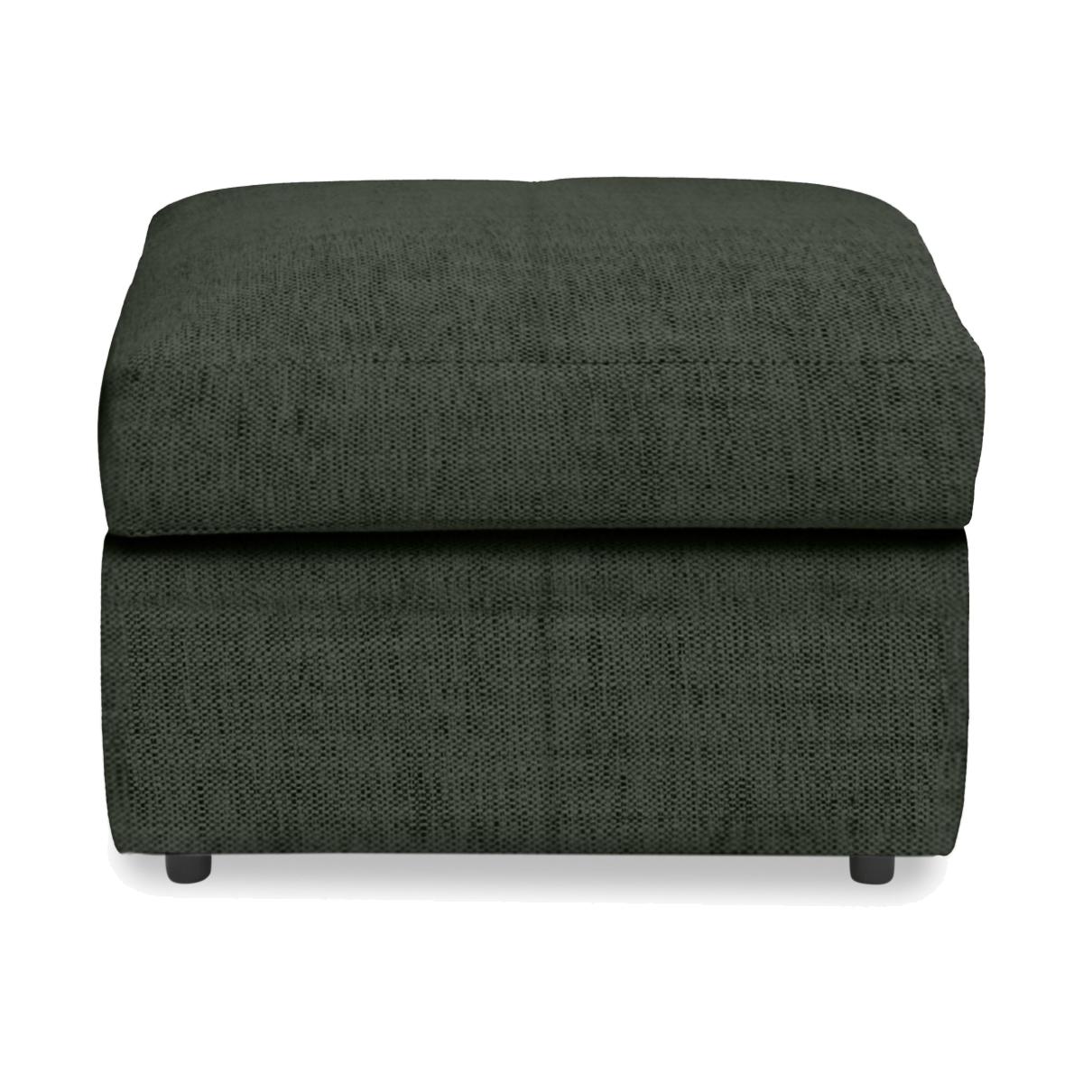 Iris Fabric Storage Footstool - Elara Forest – image 1