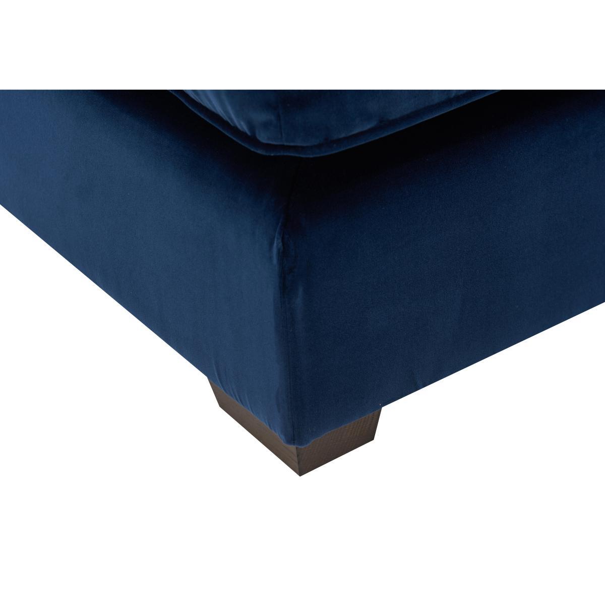 Collins and Hayes - Jarvis Extra Large Fabric Footstool with Piping – image 4