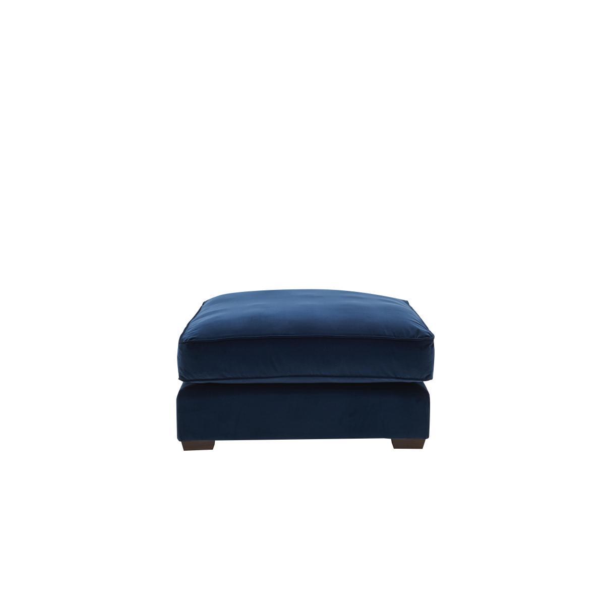 Collins and Hayes - Jarvis Extra Large Fabric Footstool with Piping – image 6