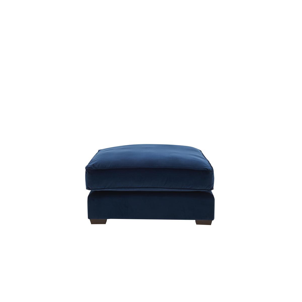 Collins and Hayes - Jarvis Extra Large Fabric Footstool with Piping – image 7