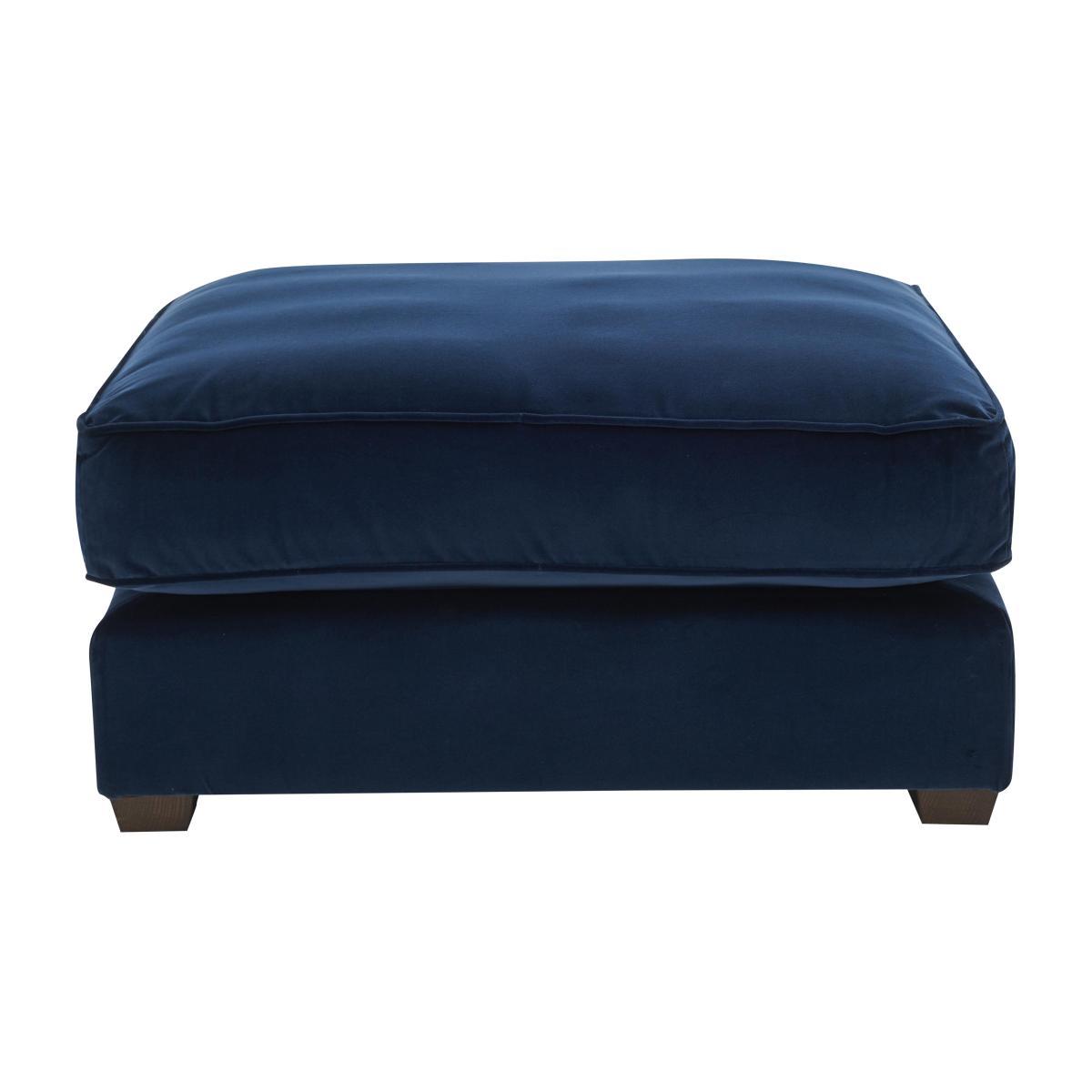 Collins and Hayes - Jarvis Extra Large Fabric Footstool with Piping – image 1