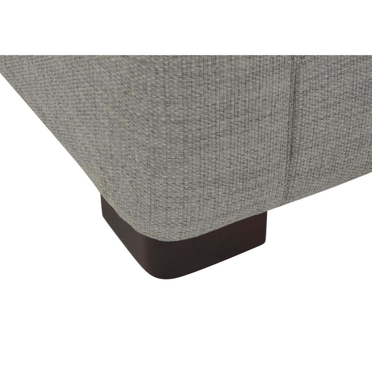 Elora Small Fabric Storage Footstool - Cream – image 2