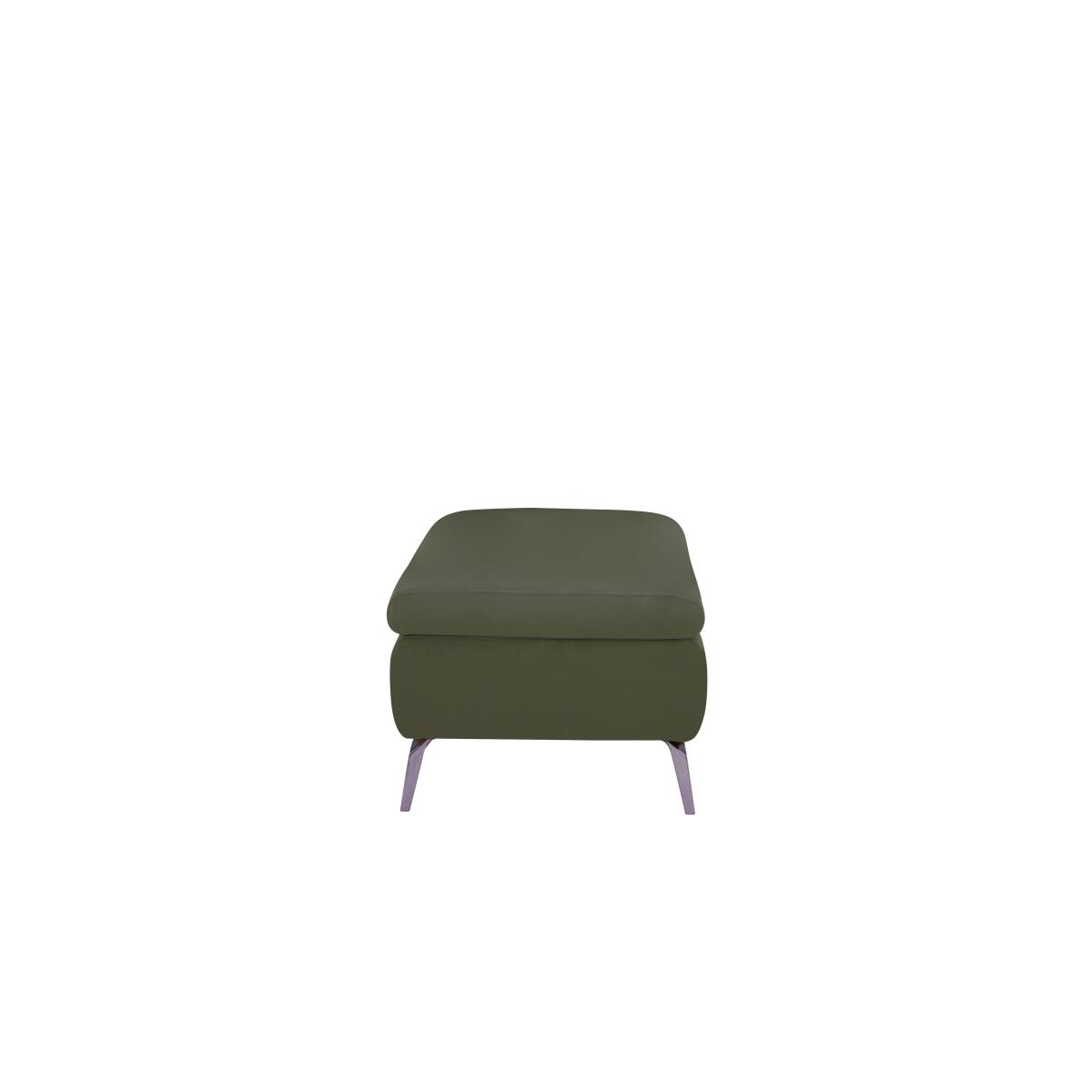 Jude Leather Storage Footstool - Blue – image 4