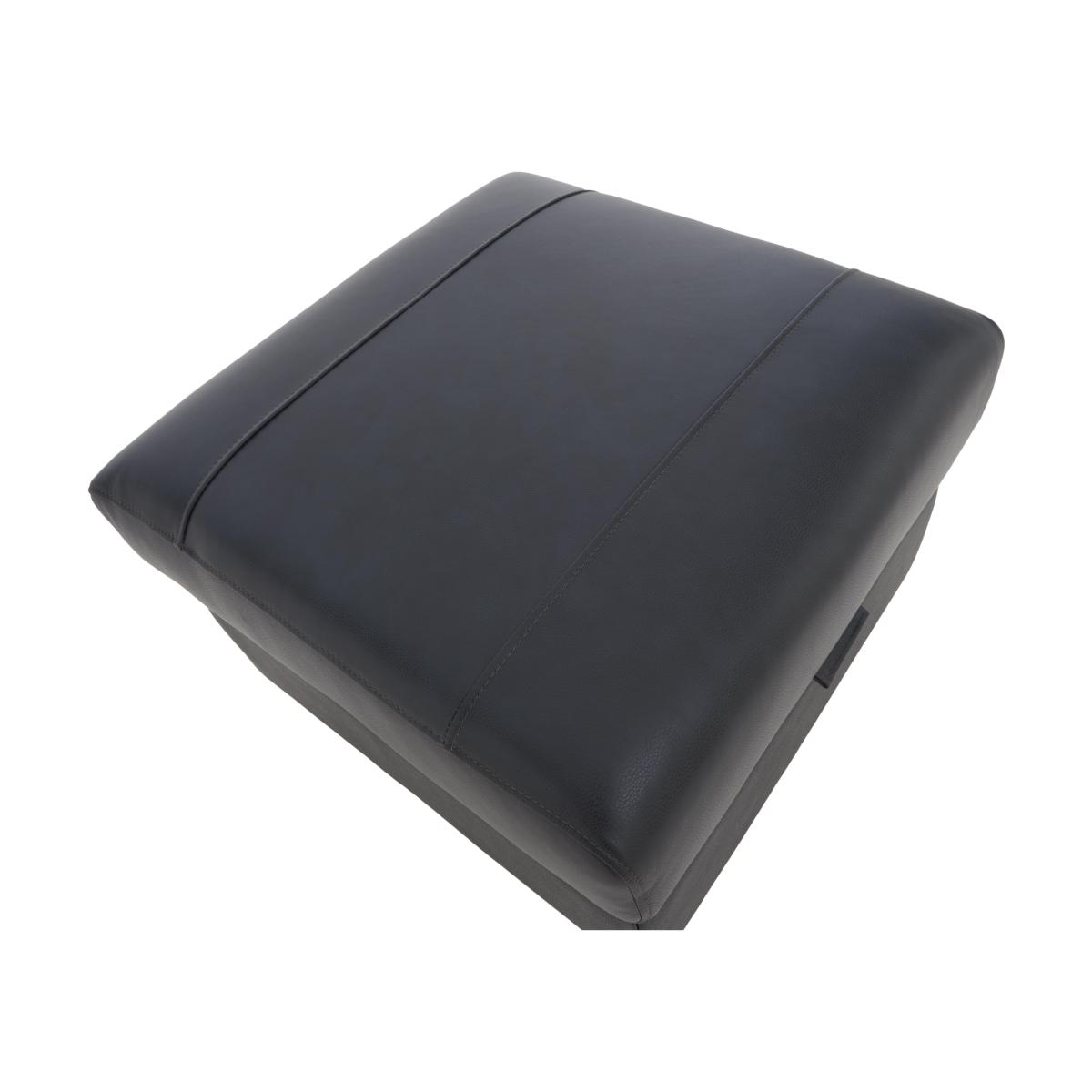 Orlando Leather Storage Footstool - Grey – image 3