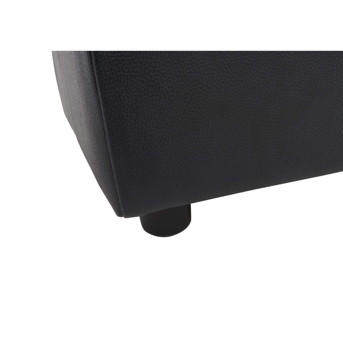 Orlando Leather Storage Footstool - Grey – image 5