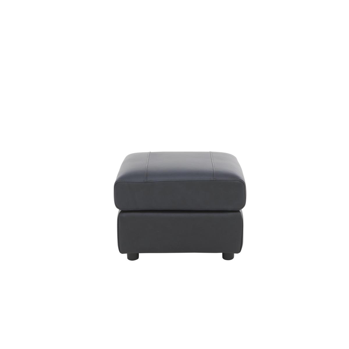 Orlando Leather Storage Footstool - Grey – image 10