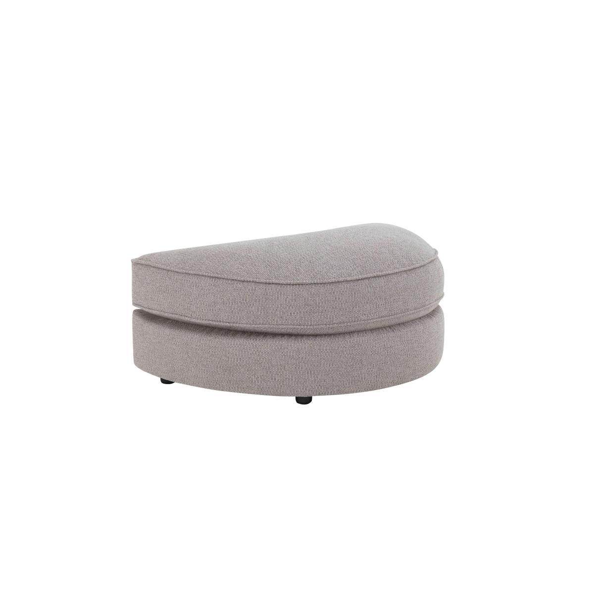 Comfi Fabric D Shaped Footstool - Grey – image 3