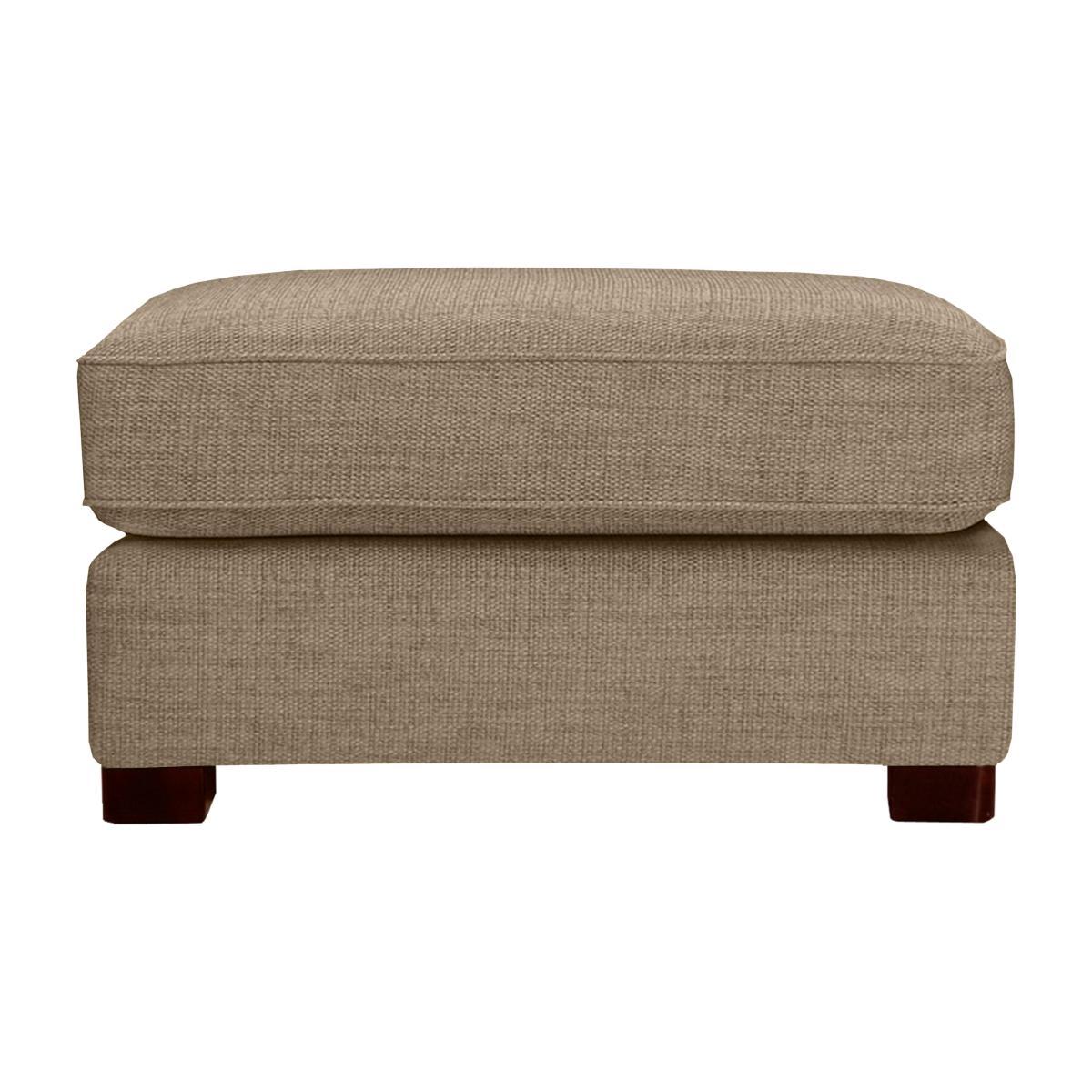 Elora Large Fabric Storage Footstool - Brown – image 1