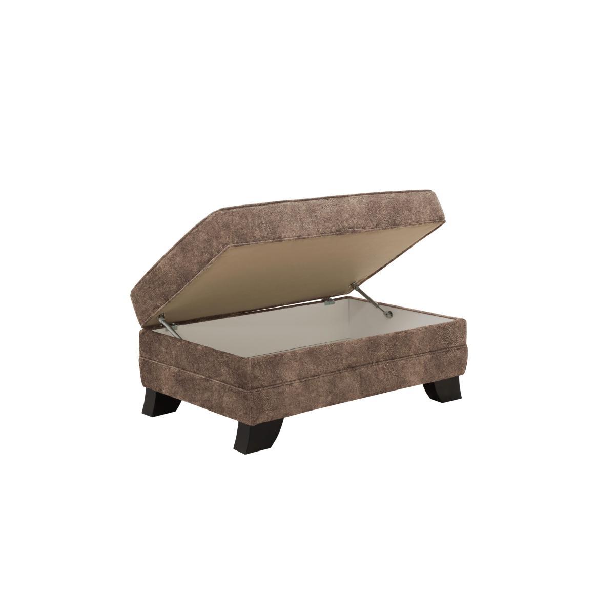 Ariana Fabric Storage Footstool - Beige – image 5