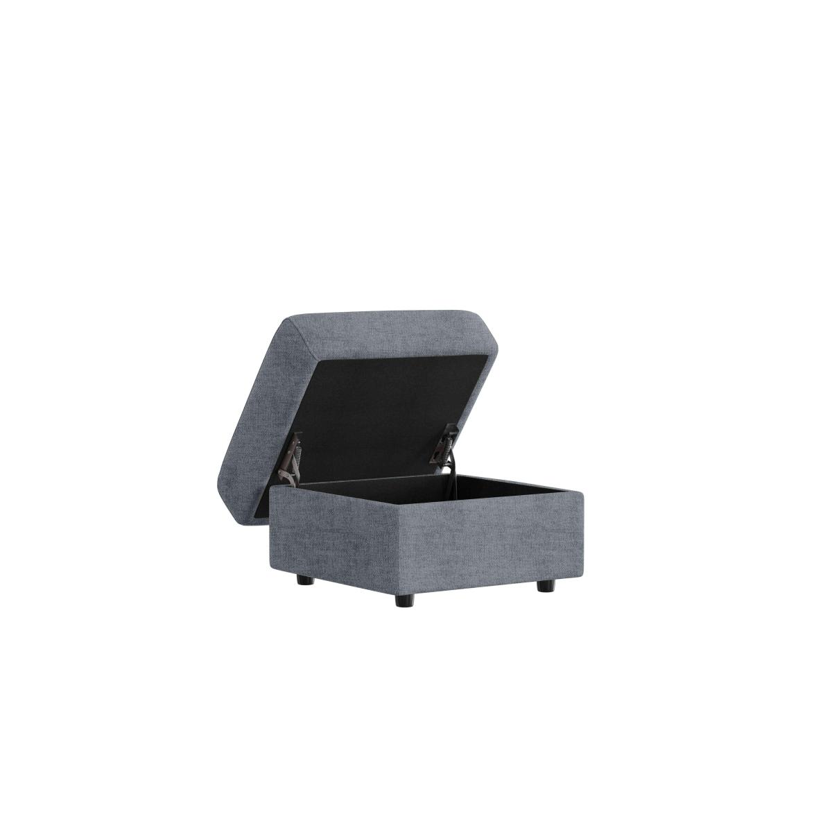 Nicoletti Italia - Davide Fabric Storage Footstool - Selma Rosa – image 2