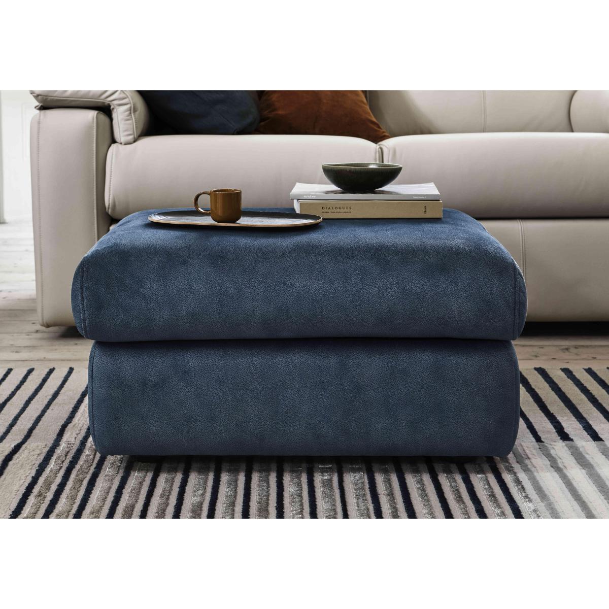 G Plan - Thornbury Fabric Footstool - Shore Slate – image 2