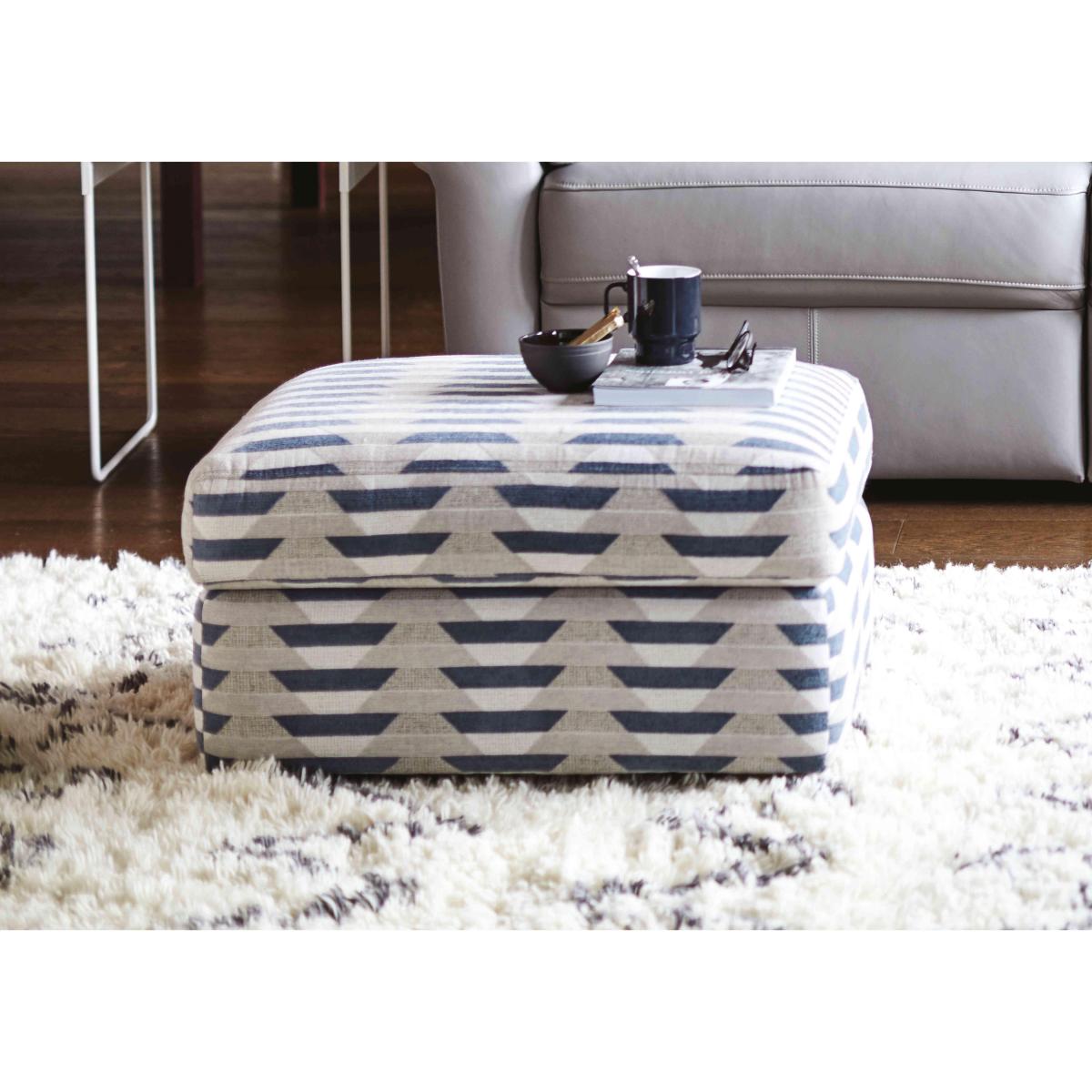 G Plan - Seattle Fabric Footstool - Faro Sky – image 2