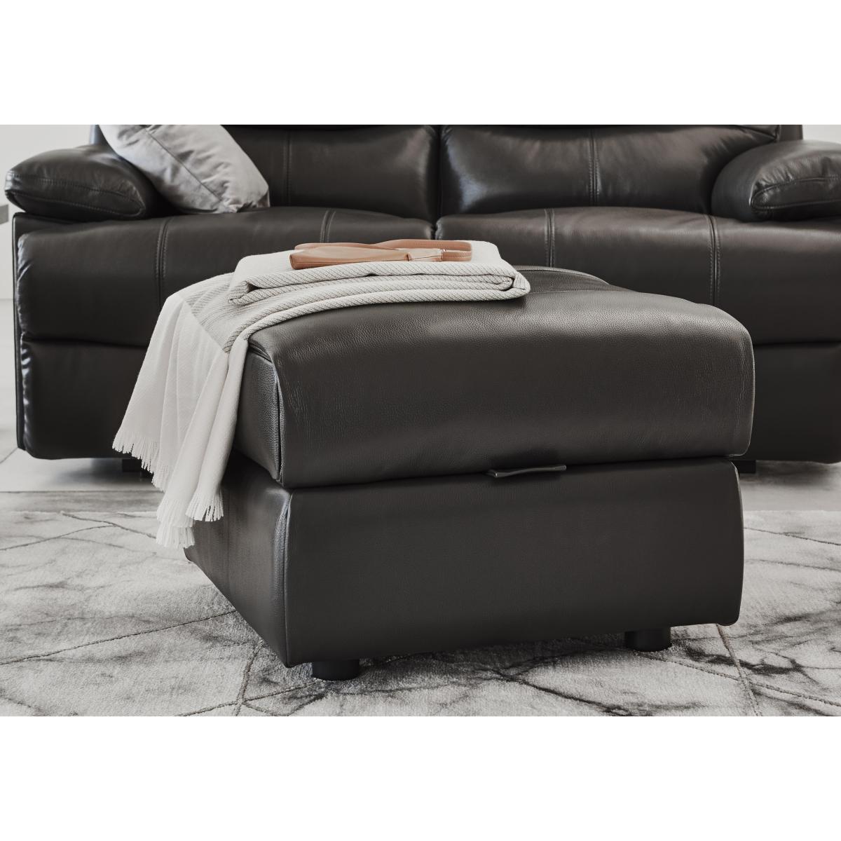 Dallas Leather Storage Footstool - Limited Stock Available! – image 2