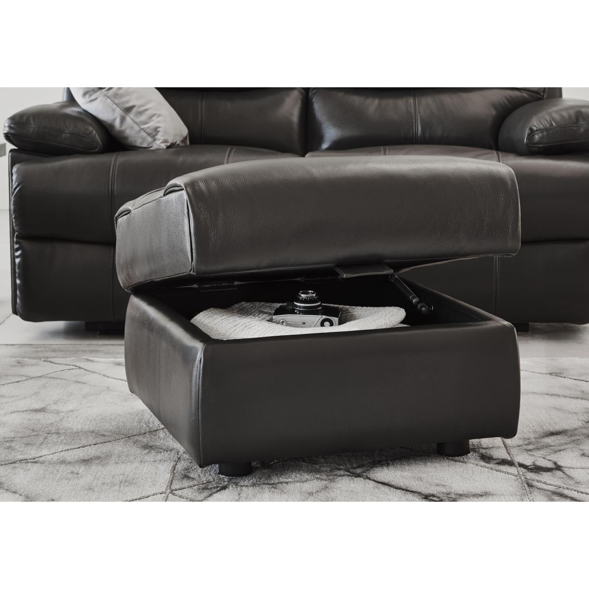 Dallas Leather Storage Footstool - Limited Stock Available! – image 3