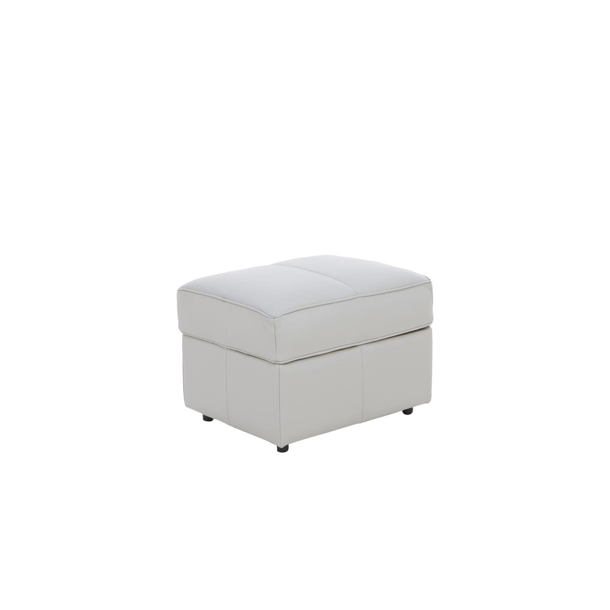 Legend Leather Storage Footstool - Verona Steel – image 5