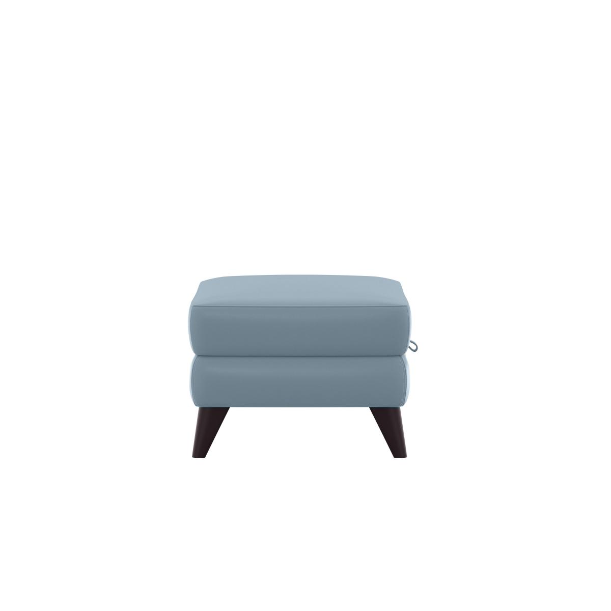 Compact Collection Klein HW Leather Storage Footstool - Ocean Blue – image 3