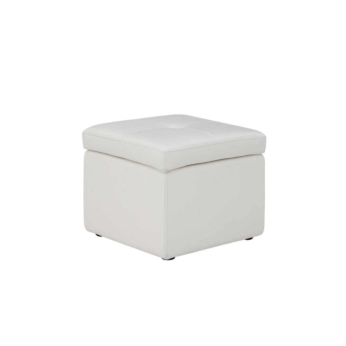 Easy Tray NC Leather Storage Footstool - Pearl Blue – image 5