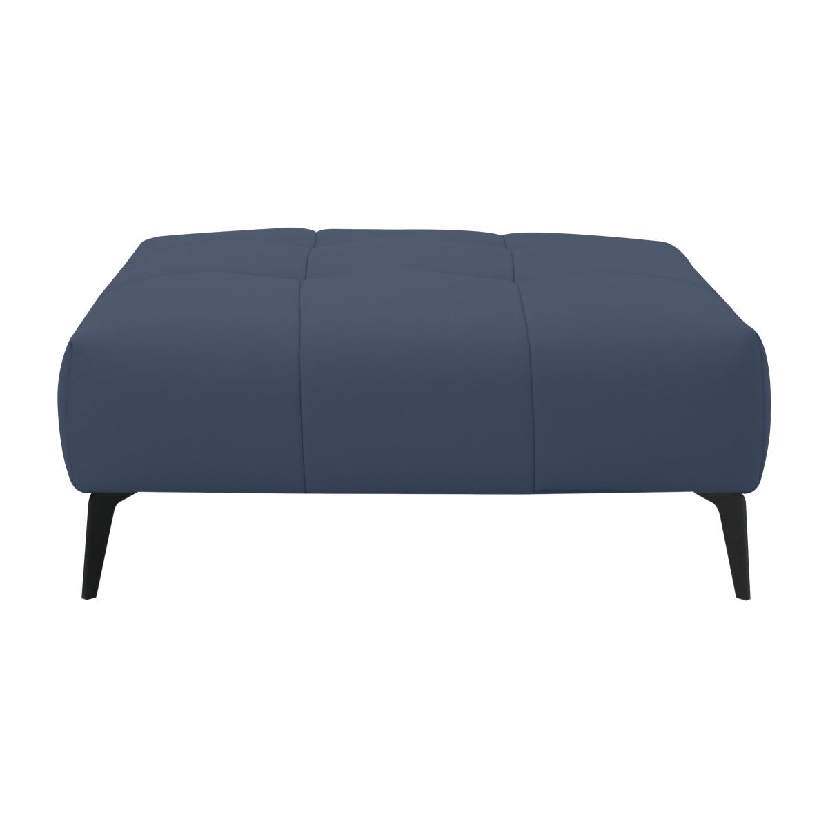 Domicil - Lawson Leather Footstool - NP Ocean Blue – image 1