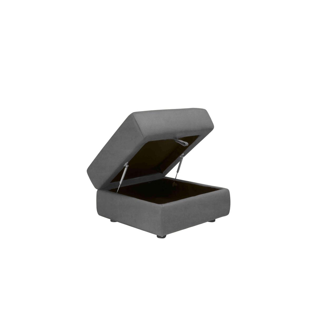 Serento Fabric Storage Footstool - Grey – image 2