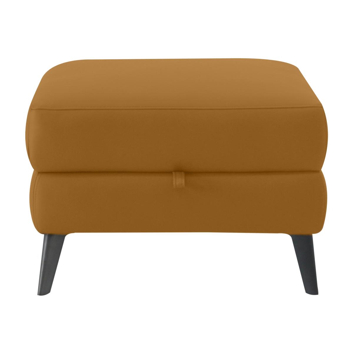 Domicil - Huxley Leather Storage Footstool - NP Honey Yellow – image 1