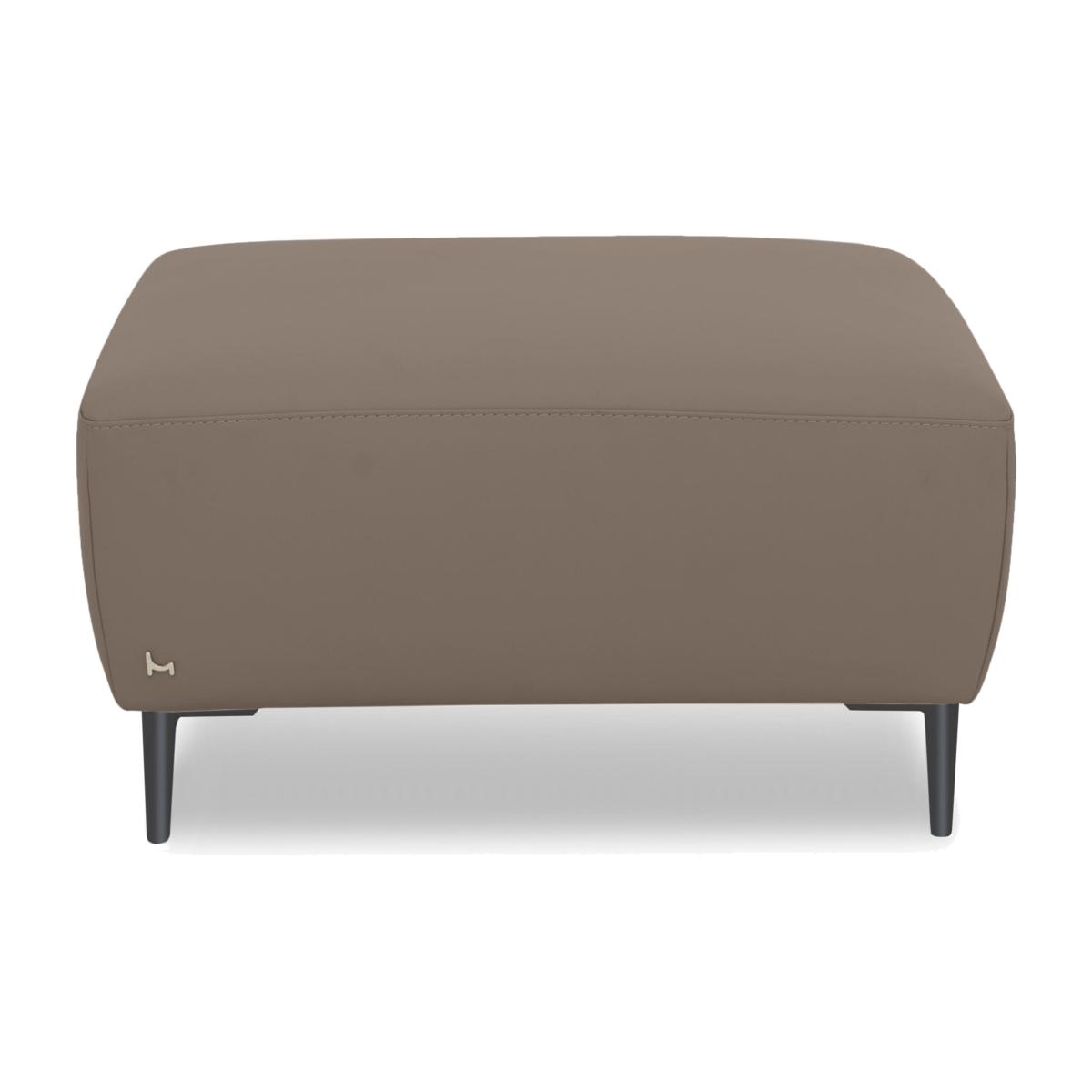 Nicoletti Italia - Milano Leather Footstool - Botero Taupe – image 1