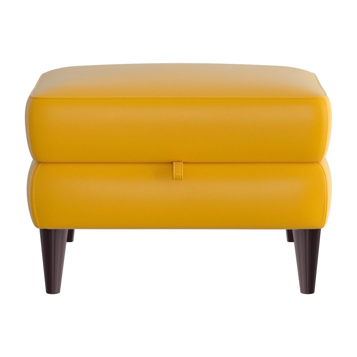 Compact Collection Klein NC Leather Storage Footstool - Sunflower – image 1