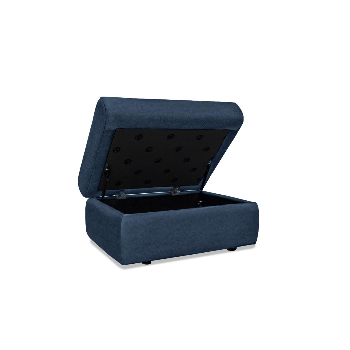 G Plan - Thornbury Fabric Storage Footstool - Waffle Marine – image 2