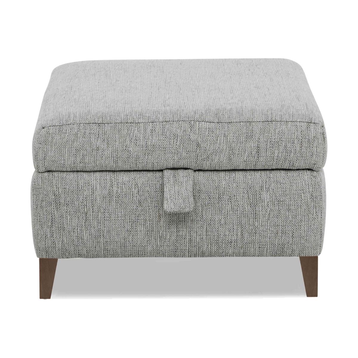 Pippa Fabric Storage Footstool - Zinc – image 1