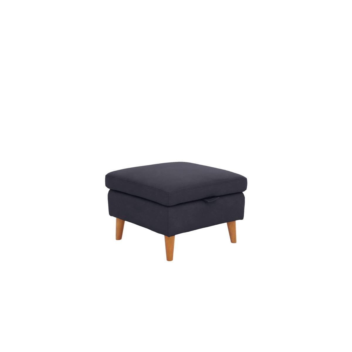 Morgan Fabric Storage Footstool - Grey – image 2