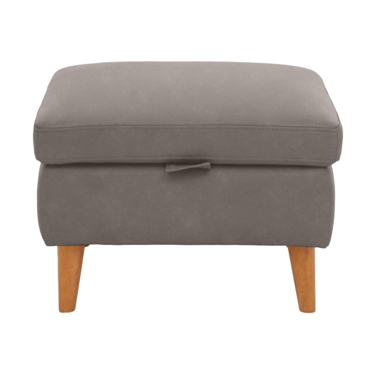 Morgan Fabric Storage Footstool - Grey – image 1