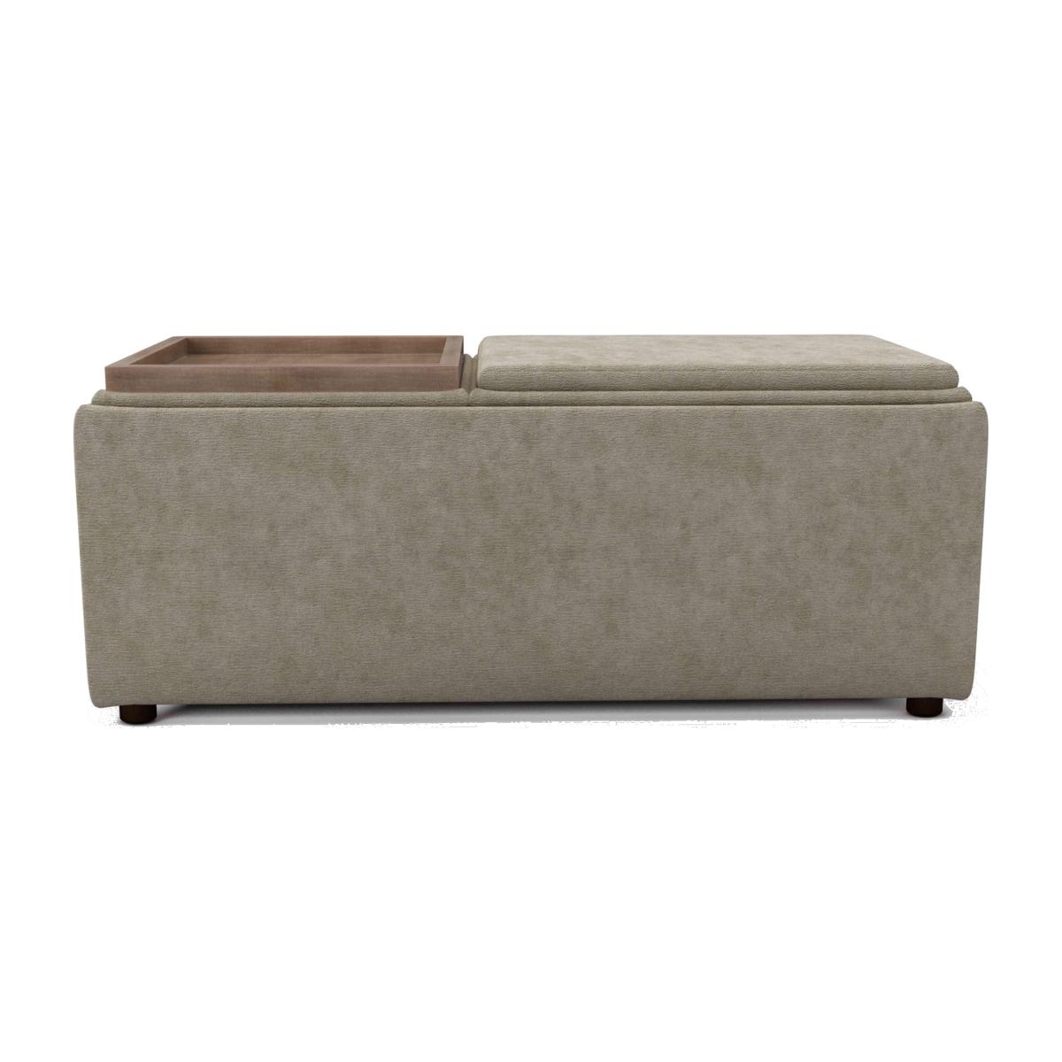 The Lounge Co. - Bronwyn Storage Bench Tray Stool - Pampas Grass – image 1
