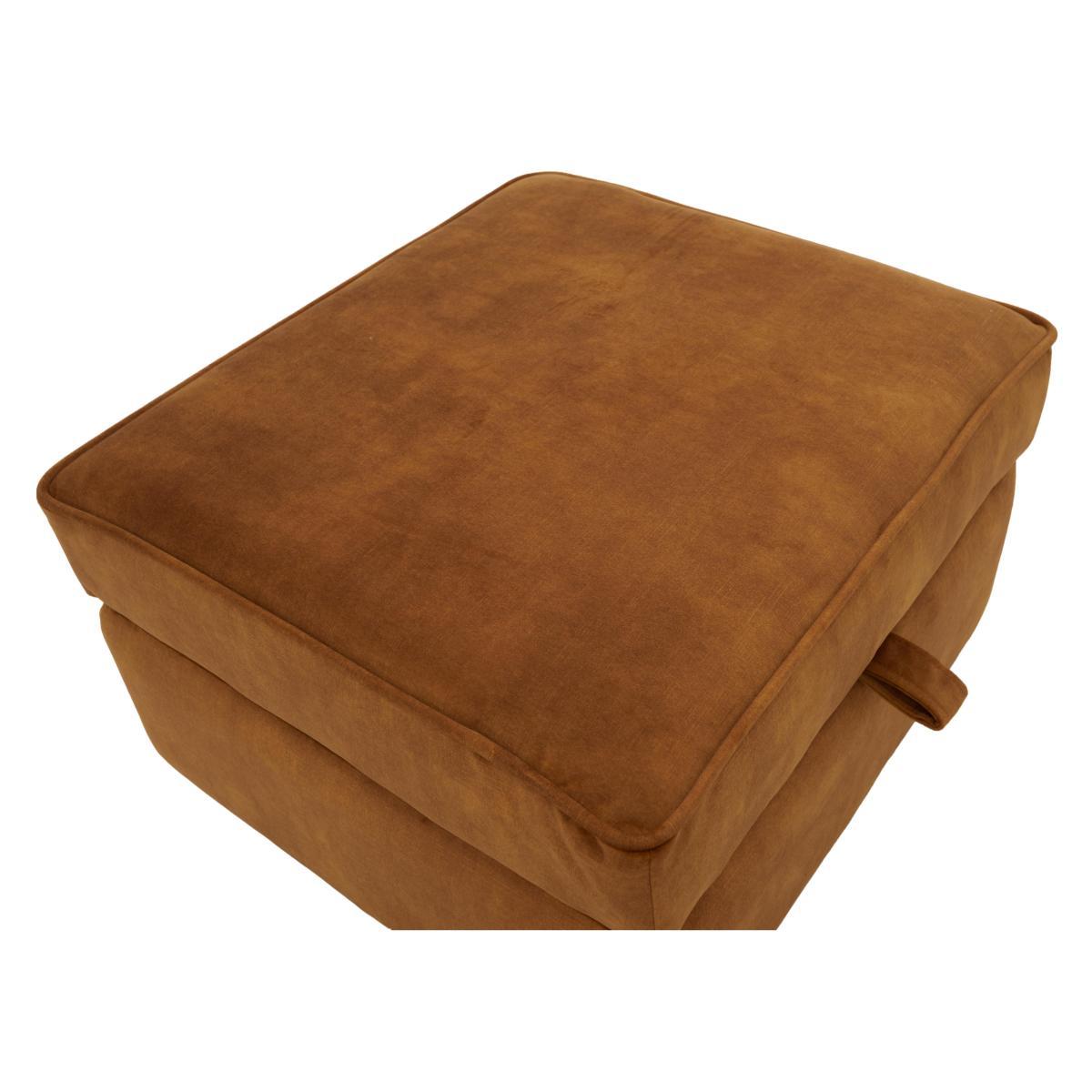 Nelly Fabric Storage Footstool - Teal – image 4