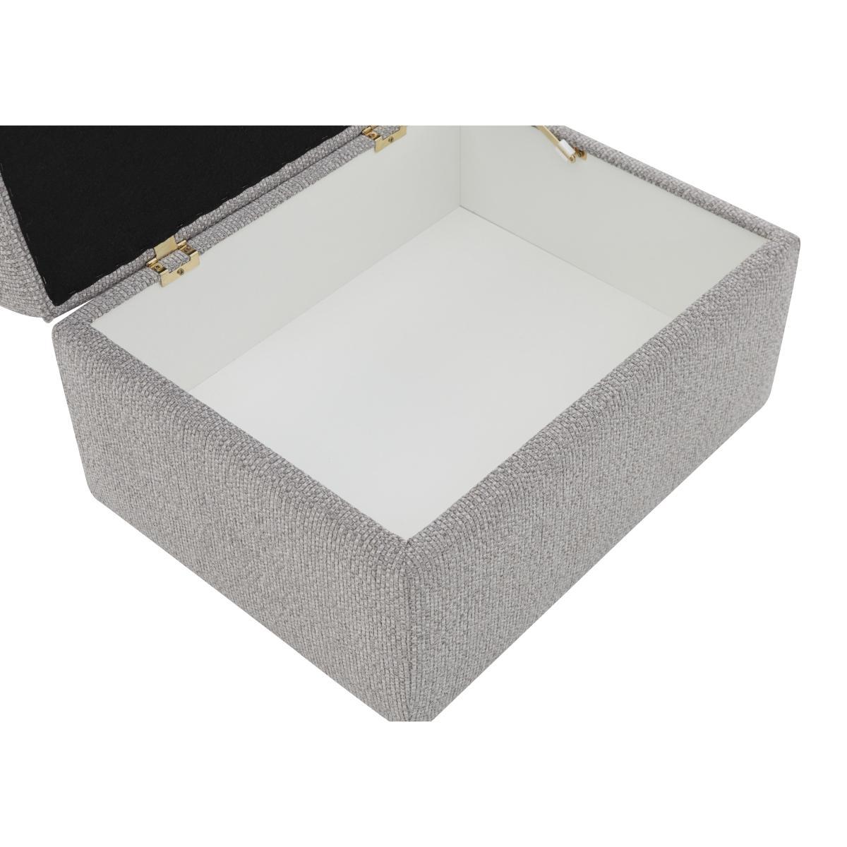 Comfi Fabric Storage Footstool - Grey – image 5