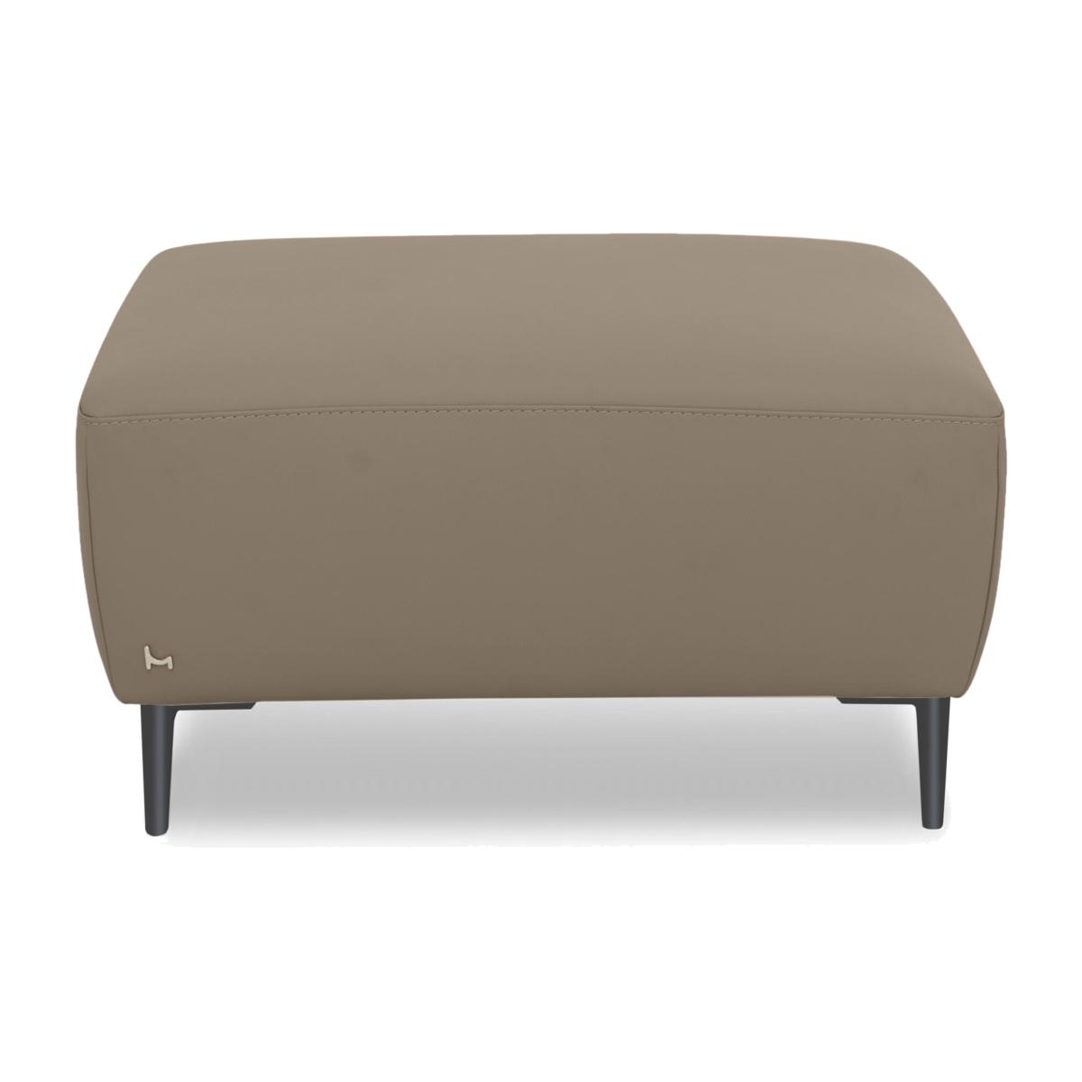 Nicoletti Italia - Milano Leather Footstool - Torello Taupe – image 1