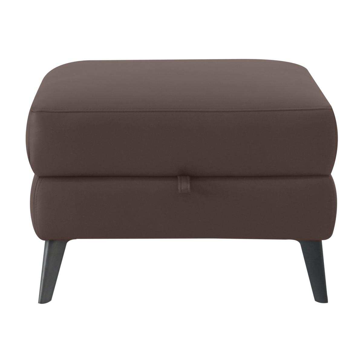 Domicil - Huxley Leather Storage Footstool - NN Cacao Brown – image 1