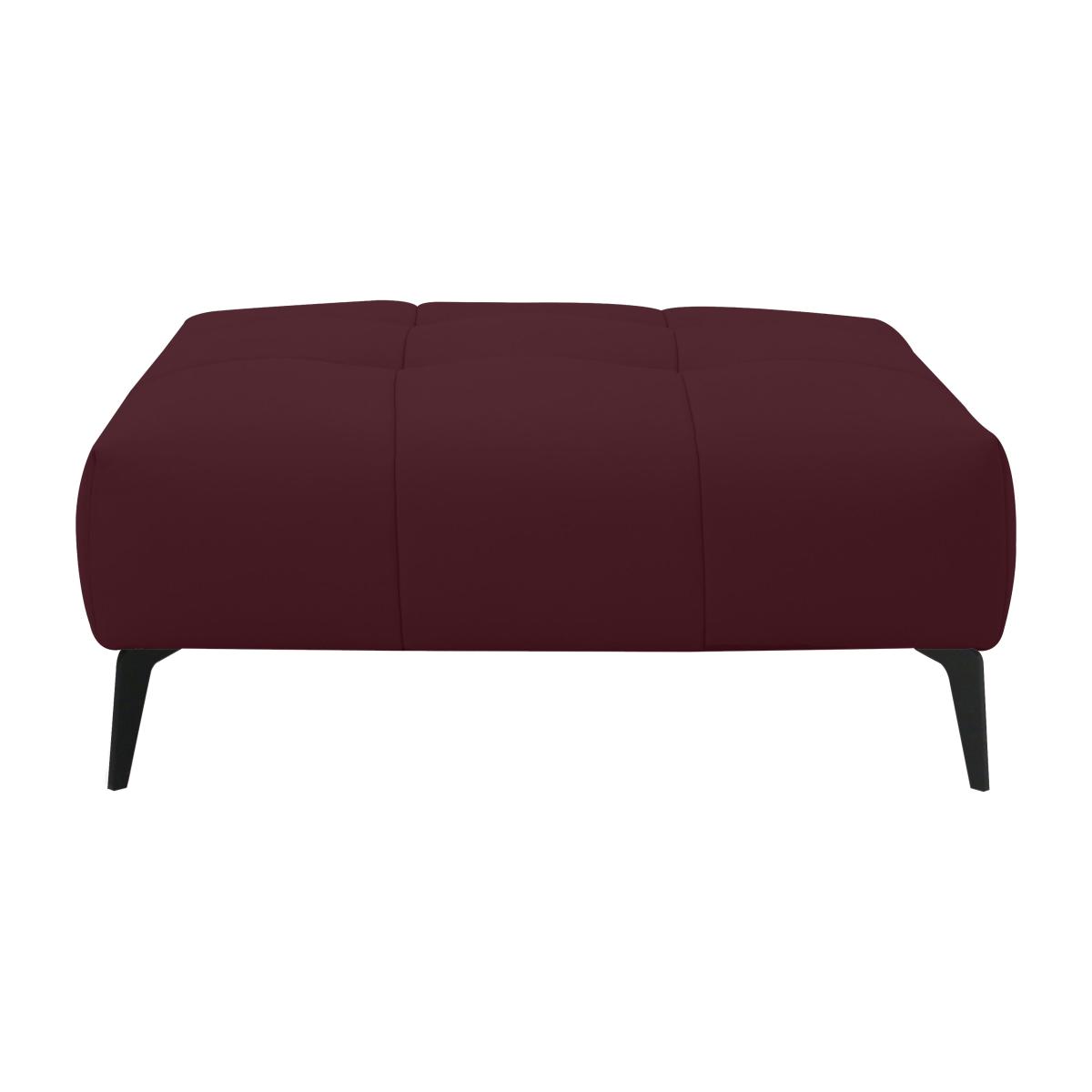 Domicil - Lawson Leather Footstool - NP Ruby – image 1