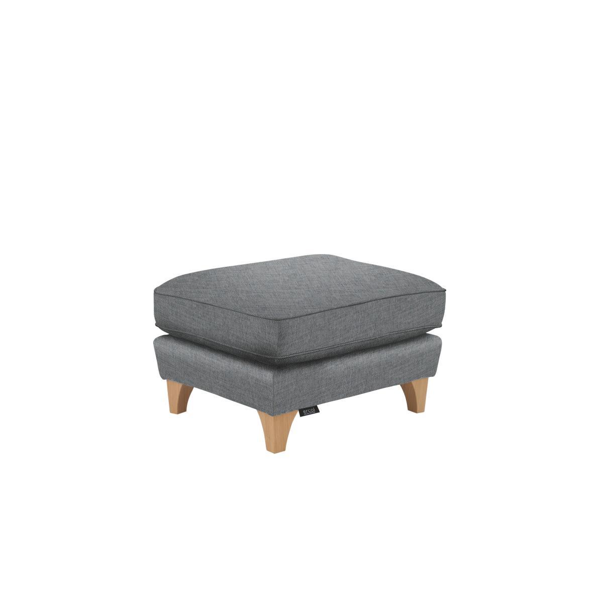 Ercol - Enna Fabric Footstool - Blue – image 2