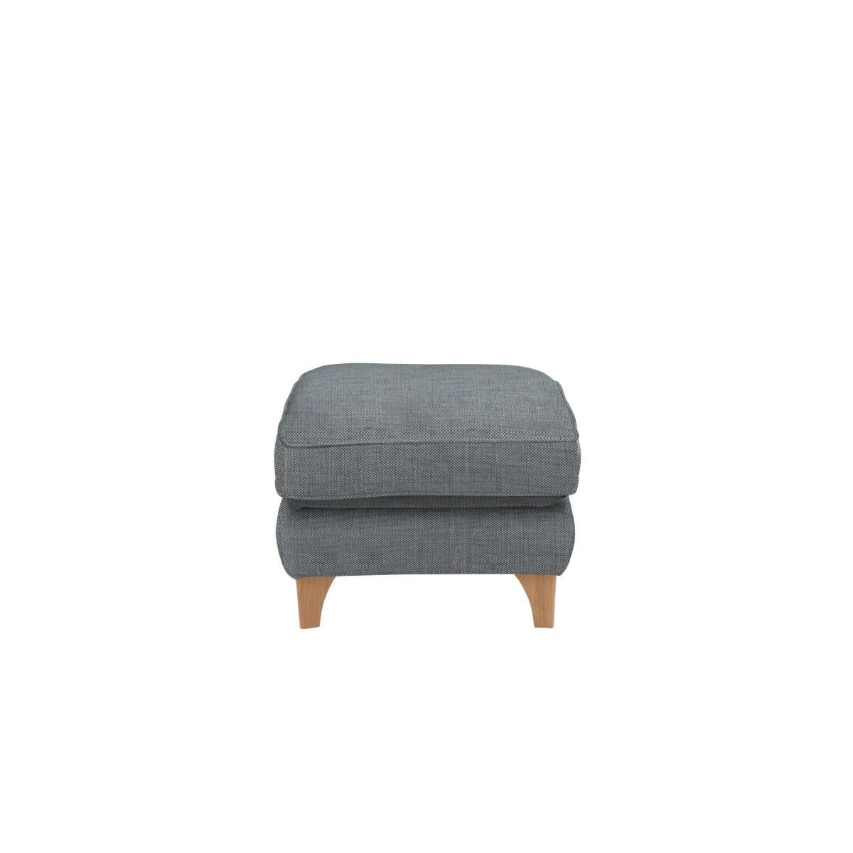 Ercol - Enna Fabric Footstool - Blue – image 3