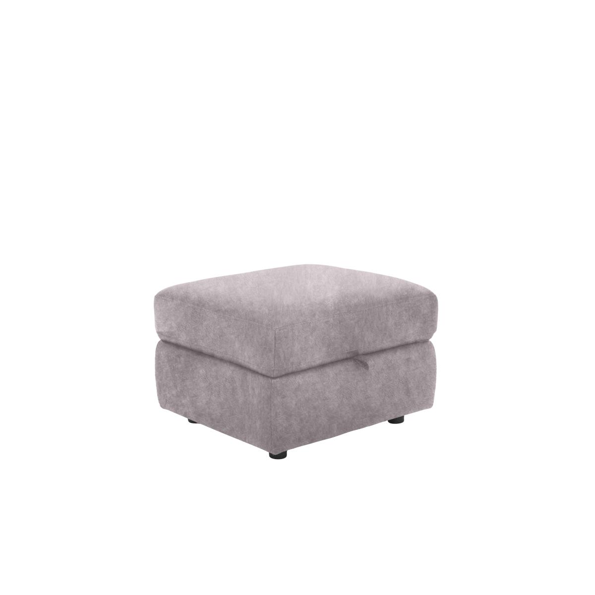 Comfort Story - Fabric Storage Footstool - R23 Silver Grey – image 2
