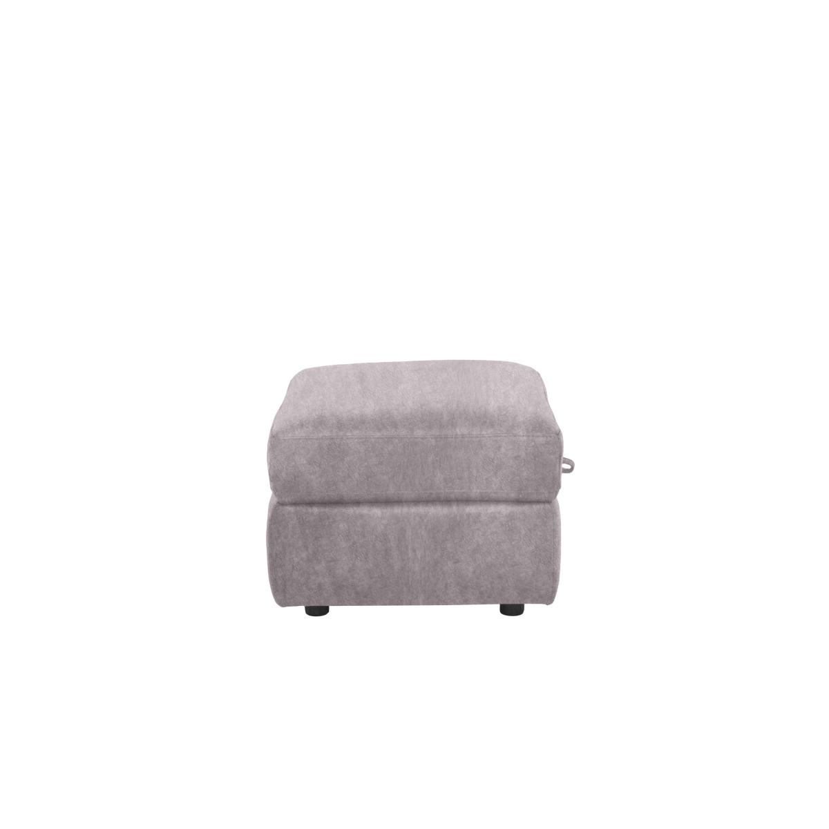 Comfort Story - Fabric Storage Footstool - R23 Silver Grey – image 4