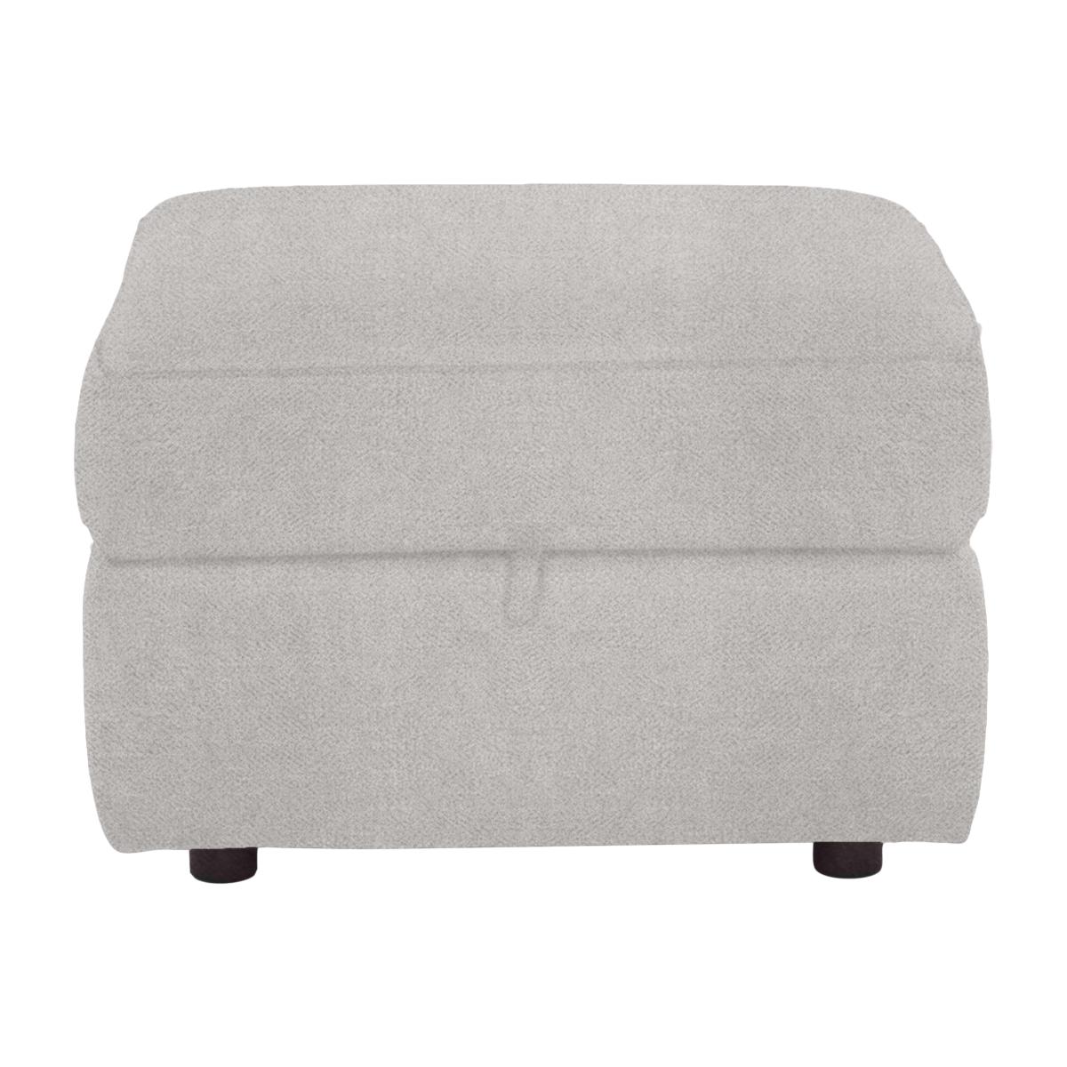 Comfort Story - Fabric Storage Footstool - R23 Silver Grey – image 1