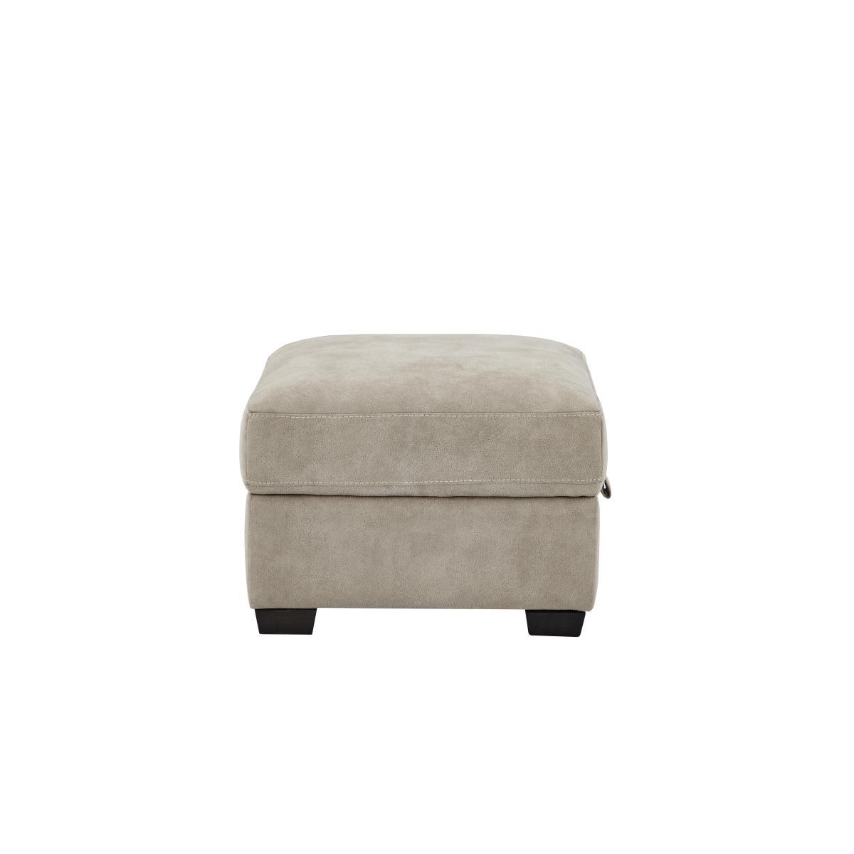 Cressida Fabric Storage Footstool - Grey – image 4
