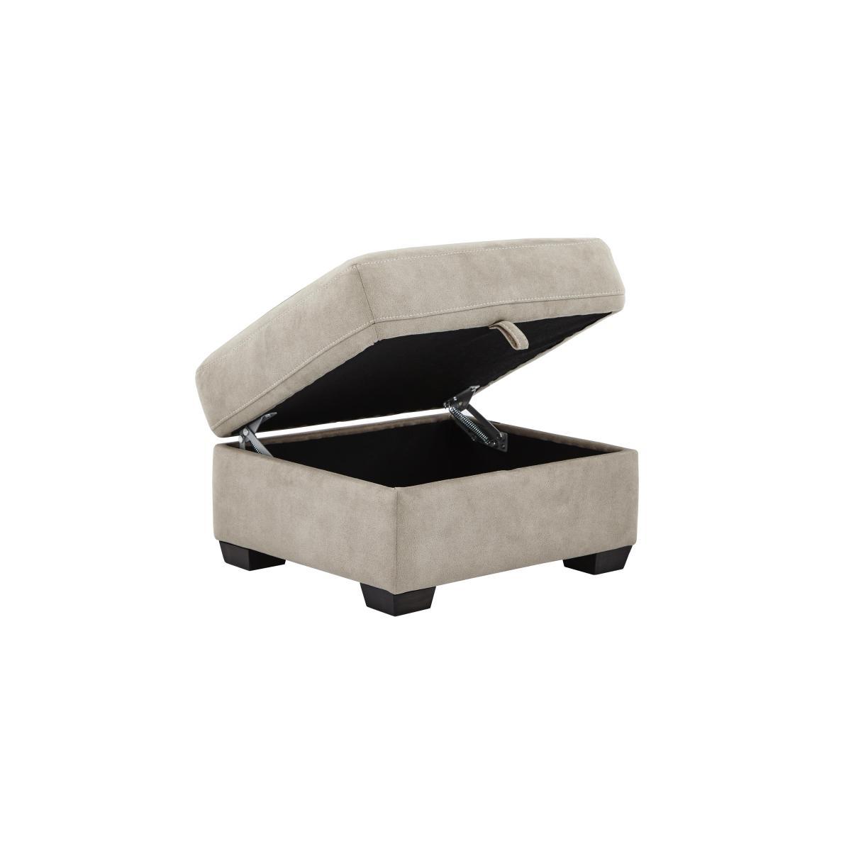 Cressida Fabric Storage Footstool - Grey – image 5