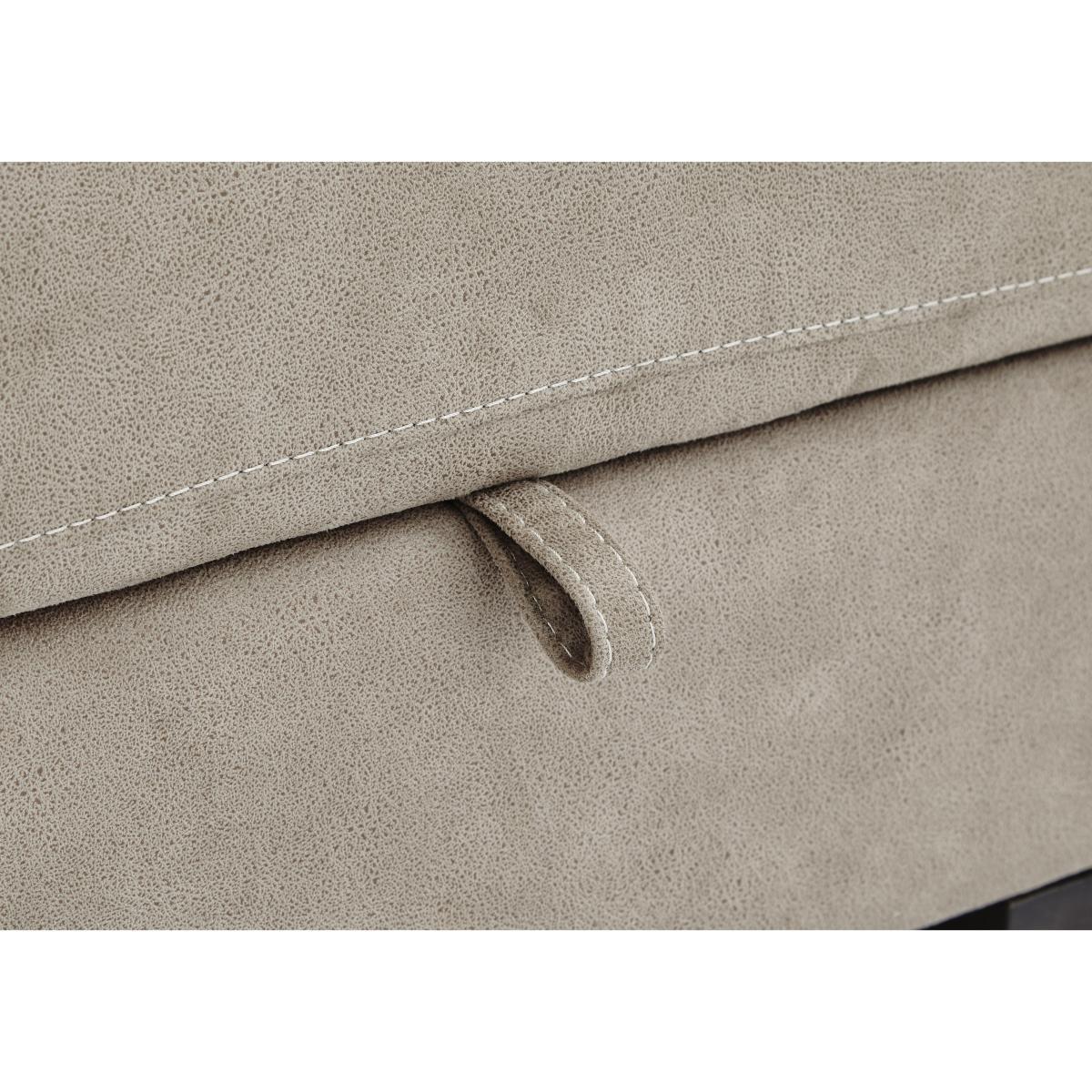 Cressida Fabric Storage Footstool - Grey – image 7