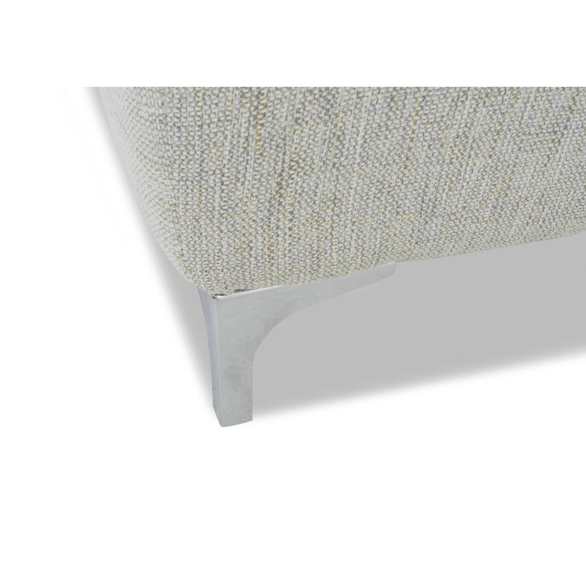 Pippa Fabric Standard Footstool - Slate – image 4