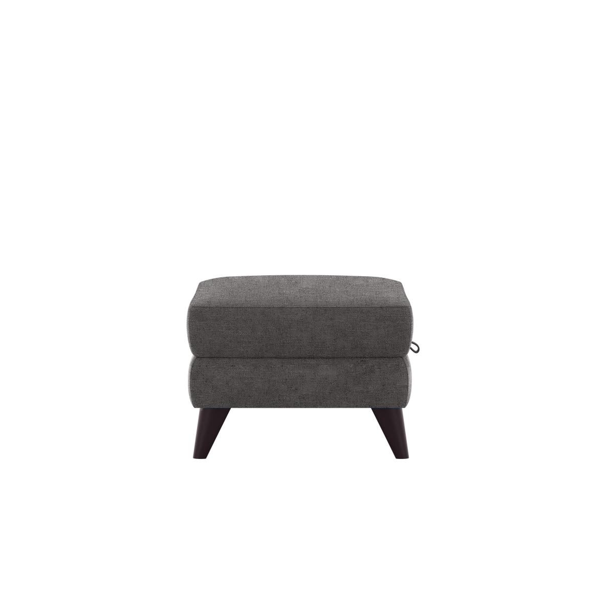 Compact Collection Klein Fabric Storage Footstool - Grey – image 3